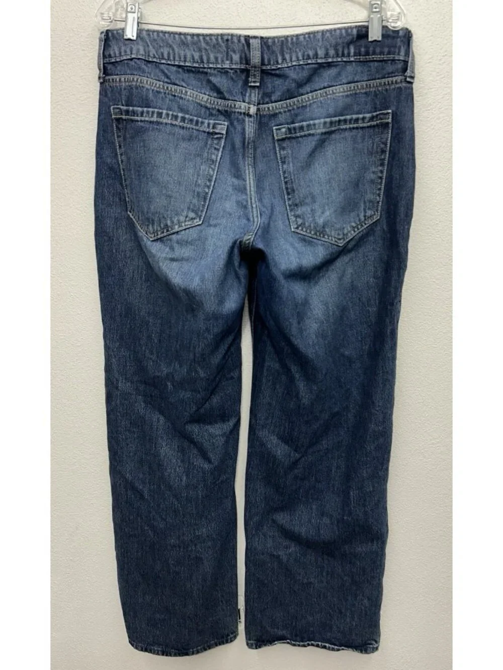 Hollister Low Rise Baggy Jeans Womens Sz 10R  Blue Wide Leg Y2K Skater 34x30 - Picture 3 of 8